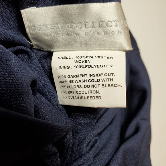 NWT Dessy Collection Off-the-Shoulder Criss Cross Back Trumpet Gown Sz 14 - Picture 4 of 11